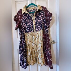 Floral Patchwork Dress